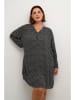 Kaffe Kleid in Schwarz/ Hellgrau