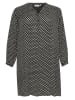 Kaffe Kleid in Schwarz/ Hellgrau