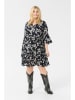 Kaffe Kleid in Dunkelblau/ Weiß
