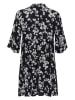 Kaffe Kleid in Dunkelblau/ Weiß