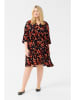 Kaffe Jurk zwart/rood