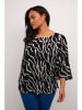 Kaffe Bluse in Schwarz/ Weiß