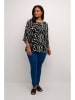 Kaffe Bluse in Schwarz/ Weiß