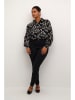 Kaffe Bluse in Schwarz/ Creme