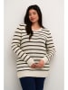 Kaffe Pullover in Creme/ Schwarz