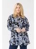 Kaffe Blouse zwart/lichtblauw