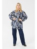 Kaffe Blouse zwart/lichtblauw