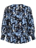 Kaffe Bluse in Schwarz/ Hellblau