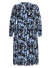Kaffe Kleid in Schwarz/ Hellblau