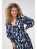 Kaffe Kleid in Schwarz/ Hellblau
