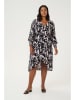 Kaffe Kleid in Schwarz/ Rosa