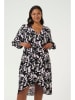 Kaffe Kleid in Schwarz/ Rosa