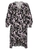 Kaffe Kleid in Schwarz/ Rosa