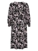 Kaffe Kleid in Schwarz/ Rosa
