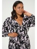 Kaffe Kleid in Schwarz/ Rosa