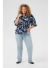 Kaffe Bluse in Schwarz/ Hellblau