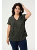 Kaffe Bluse in Khaki/ Schwarz