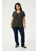Kaffe Bluse in Khaki/ Schwarz