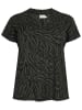 Kaffe Bluse in Khaki/ Schwarz