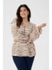Kaffe Bluse in Beige/ Schwarz