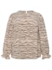 Kaffe Bluse in Beige/ Schwarz