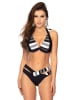 Meriell Club Biustonosz bikini w kolorze czarno-szaro-białym