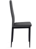IDOMYA Factory 4er-Set: Stühle "Jade" in Anthrazit/ Schwarz - (B)41,5 x (H)96 x (T)39 cm
