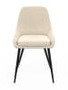 IDOMYA Factory 4-delige set: stoelen "Olivia" crème/zwart - (B)54 x (H)79 x (D)47,5 cm