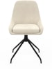 IDOMYA Factory 4er-Set: Stühle "Olivia" in Creme/ Schwarz - (B)54 x (H)79 x (T)47,5 cm