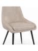 IDOMYA Factory 4er-Set: Stühle "Olivia" in Beige/ Schwarz - (B)54 x (H)79 x (T)47,5 cm