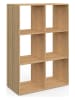 IDOMYA Essentials Boekenkast "Faustine" lichtbruin - (B)60 x (H)88 x (D)30 cm