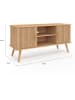 IDOMYA Factory TV-Regal "Faustine" in Hellbraun - (B)110 x (H)54 x (T)40 cm