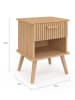 IDOMYA Factory 2er-Set: Nachttische "Albane" in Hellbraun - (B)40 x (H)50 x (T)34 cm