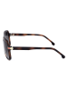 Carrera Okulary przeciwsłoneczne unisex w kolorze brązowo-granatowym