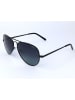 Polaroid Unisex-Sonnenbrille in Dunkelblau/ Schwarz