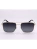 Polaroid Herren-Sonnenbrille in Gold/ Dunkelblau