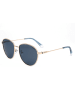 Polaroid Damen-Sonnenbrille in Gold/ Dunkelblau