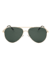 Polaroid Okulary przeciwsłoneczne unisex w kolorze złoto-zielonym