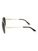 Polaroid Okulary przeciwsłoneczne unisex w kolorze złoto-zielonym