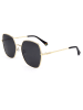 Polaroid Damen-Sonnenbrille in Gold/ Schwarz