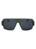 Polaroid Okulary przeciwsłoneczne unisex w kolorze oliwkowo-granatowym