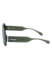 Polaroid Okulary przeciwsłoneczne unisex w kolorze oliwkowo-granatowym