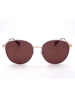 Polaroid Okulary przeciwsłoneczne unisex w kolorze złoto-brązowym