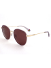Polaroid Okulary przeciwsłoneczne unisex w kolorze złoto-brązowym