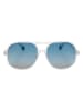 Polaroid Unisex-Sonnenbrille in Weiß/ Blau