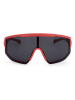 Polaroid Okulary przeciwsłoneczne unisex w kolorze czerwono-czarnym