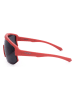 Polaroid Okulary przeciwsłoneczne unisex w kolorze czerwono-czarnym
