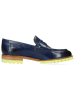 MELVIN & HAMILTON Leder-Mokassins "Regine 6" in Blau/ Gelb