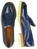 MELVIN & HAMILTON Leder-Mokassins "Regine 6" in Blau/ Gelb