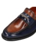 MELVIN & HAMILTON Leren mocassins "Gianna 5" donkerblauw/lichtbruin